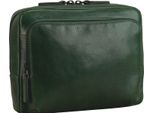 Leonhard Heyden Pelle Borsa A Tracolla Porto Crossbody Bag Bottle Green Verde Scuro