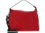 Gabs Pelle Borsa A Tracolla Borsa A Tracolla Calliope Tg Ruga Stitching Fuoco Rosso