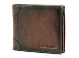 Bruno Banani Pelle Portafoglio Wallet Brown Marrone