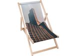 Lettino Dreamroots Pieghevole In Legno, Legno Di Faggio Fino A 130 Kg, Lettino Pieghevole Con Regolazione Dell'inclinazione Dello Schienale A 3 Livelli, Modernarchitecture2