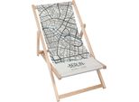 Sdraio Dreamroots Pieghevole In Legno Fino A 130 Kg, Sdraio Pieghevole Con Regolazione Dell'inclinazione Dello Schienale In 3 Fasi, Berlino