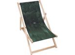 Lettino Dreamroots Pieghevole In Legno, Legno Di Faggio Fino A 130 Kg, Lettino Pieghevole Con Regolazione Dell'inclinazione Dello Schienale In 3 Fasi, Emerald