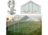 Yakimz Pollaio Pollaio 3X3X2M Pollaio Galvanizzato Gabbia Per Conigli Pollaio Gabbia Tetto