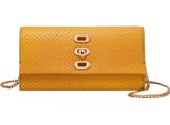 Fossil Pelle Borsa A Tracolla Penrose Wallet Yellow Giallo