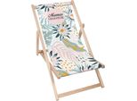 Sdraio Dreamroots Pieghevole In Legno, Fino A 130 Kg, Sdraio Pieghevole Con Regolazione Dell'inclinazione Dello Schienale In 3 Fasi, Sdraio Per Mamme
