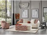 Set Da Salotto Set Da Divano 4+1 Posti 3X Sgabello 5 Pezzi Jvmoebel