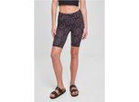 Urban Classics TB6012 | Pantaloncini Da Ciclismo A Vita Alta Aop Tech Da Donna - Colore: Blackflower - Taglia: 5XL