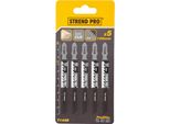 Lama Per Seghetto Alternativo Strend Pro T144D 100 Mm, 6 Denti, Per Legno, Conf. 5 Pz