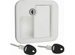 Serratura Della Porta Serratura Esterna Caravan Caravan Ff-System Fap Con Cilindro E Due Chiavi Bianco
