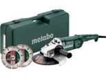 Smerigliatrice Angolare Metabo 230 We 2200-230 + 2 Dischi Diamantati + Valigetta