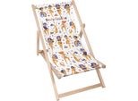Sdraio Dreamroots Pieghevole In Legno Fino A 130 Kg, Lettino Prendisole Pieghevole Con Regolazione Dell'inclinazione Dello Schienale In 3 Fasi, Corpo Positivo