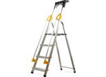 Scala In Alluminio Kadax, "Bykle"", 139 Cm, Scala Con Corrimano, 4 Gradini"