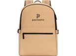Pactastic Zainetto Zaino Con Scomparto Per Laptop Urban Collection Round Top Backpack 44 Cm 20L Beige