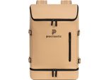 Pactastic Zainetto Zaino Con Scomparto Per Laptop Urban Collection Zipper Backpack 50 Cm 26L Beige