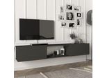 Mobile Tv 'Paltamo' 180X31X29,5 Cm Antracite