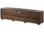 MASSIVMOEBEL24 | Bark #217 Mobile Tv In Legno Di Acacia - Laccato / Marrone Scuro 175X40X47