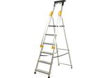 Scala In Alluminio Kadax, "Bykle"", 183 Cm, Scala Con Corrimano, 6 Gradini"