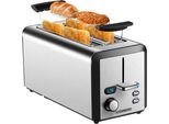 Tostapane Steinborg A Fessura Lunga | Tostapane A 4 Fette | Tostapane Xxl | 1500 Watt | Controllo Della Doratura A 6 Livelli | Attacco Per Il Panino | Funzione Di Scongelamento | Vassoio Raccoglibriciole | Acciaio Inox |