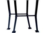 2X Gambe Del Tavolo Telaio Del Tavolo Da Giardino Gambe Del Tavolo Da Parco In Acciaio Nero Lissabon 9463