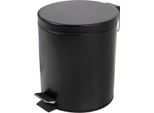 Cestino A Pedale In Acciaio Inox - 5 Litri - Colore: Nero