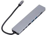 Hub 8-In-1 Da Tipo C A Usb 2.0/HD/PD A Ricarica Rapida/100 M RJ45/TF/SD Card Slot, Dock Di Espansione Multifunzionale, Grigio Argento