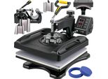 Vevor 1200W Pressa Termica 8 In 1 Pressa Per Magliette, 38 X 38Cm Nero Transfer Pressa Termica