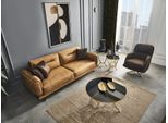 Set Di Divani 3+1 Posti Poltrona Marrone 2 Pezzi Jvmoebel