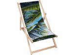 Lettino Dreamroots Pieghevole In Legno, Legno Di Faggio Fino A 130 Kg, Lettino Pieghevole Con Regolazione Dell'inclinazione Dello Schienale A 3 Livelli, Palm