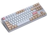 Tastiera Meccanica Wireless Ajazz AK871 Con 87 Tasti, Connessione Dual-Mode (2.4G Wireless/Bt5.0) | Keycaps In Abs Tricolore | Interruttore Blu, Kaki