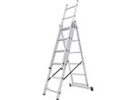 Scala Multifunzionale Kadax "Holem"", Scala Multifunzionale In Alluminio, Scala Fino A 150 Kg, 6 Gradini"