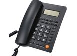 L019 Telefono Fisso, Telefono Per Ufficio-Casa-Albergo, Vivavoce, Senza Batteria, Id Chiamante, Schermo Grande E Chiaro, Regolazione Della Luminosità Su 5 Livelli, 38 Gruppi Di Chiamate In Entrata/16 Gruppi Di Chiamate In Uscita, Nero (Con Telefono Standard Usa). Linea)