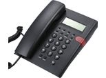 K010A-1 Telefono Fisso Per Ufficio, Telefono Per Hotel, Senza Batterie, Id Chiamante, Vivavoce, Regolazione Della Luminosità Del Display A 5 Livelli, 62 Gruppi Per La Memorizzazione Delle Chiamate In Entrata/16 Gruppi Per La Memorizzazione Delle Chiamate In Uscita, 24 Tipi Di Suonerie Opzionali , Nero (Con Linea Telefonica Standard Usa)