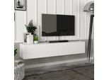 Mobile Tv 'Toivakka' 135X31X25Cm Bianco