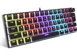 L700 Tastiera Meccanica Cablata A 61 Tasti, 12 Effetti Di Retroilluminazione | Keycaps In Abs Bicolore | Senza Conflitti Con 21 Tasti | Asta Meccanica Blu