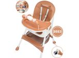 Twinky® Seggiolone Baby Maxi - Marrone - Seggiolone 2 In 1 - Sedia Da Pranzo Pieghevole, Carrozzina - Sedia Per La Crescita E Seggiolino Per Neonati