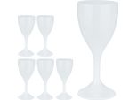 Set Di 6 Bicchieri Da Vino In Plastica Relaxdays