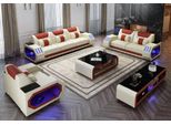 Set Soggiorno 3+2+1 Posti Tavolino Credenza Design Moderno Jvmoebel