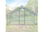 Yakimz 3X3X2M Pollaio Pollaio Galvanizzato Gabbia Per Conigli Gabbia Per Pollame Tetto Gabbia