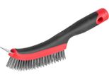 Spazzola Strend Pro Comfortgrip CG687, 4 File, In Acciaio, Con Raschietto