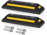 Swanew 2X Fermaruote Protezione Anticollisione Parcheggio Stop Garage 54X15X10Cm Parcheggio Distanziatore