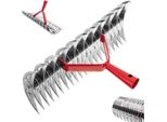 Arieggiatore Kadax, Arieggiatore Manuale Per Giardino, Prato, Muschio, Accessori Da Giardino In Metallo, Rastrello Da Taglio, Coltivatore, Arieggiatore Per Prato, Arieggiatore Manuale (Bifacciale, Senza Manico)