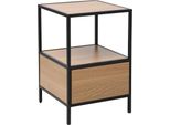 Comodino Geza - Rovere / Nero