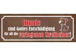 Vianmo Insegna In Legno 10X27 Cm Hunde Sind Gottes EntshäDigung
