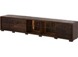MASSIVMOEBEL24 | Bark #216 Mobile Tv In Legno Di Acacia - Laccato / Marrone Scuro 235X40X47