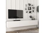 Mobile Tv 'Vihti' 180X31X29,5Cm Bianco