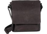 Mustang Pelle Borsa A Tracolla Valencia Pisco Shoulderbag Brown Marrone Scuro