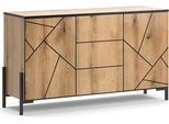 Vicco Cassettiera Per Camera Da Letto Hatto, 124 X 69.6 Cm, Rovere