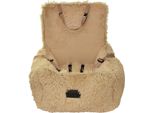 Seggiolino Auto Per Cani | Seggiolino Auto Per Cani, Sedile Posteriore, Sedile Anteriore | Colore: Beige | Soffice Peluche | Dimensioni: 55 X 55 Cm