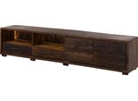 MASSIVMOEBEL24 | Bark #210 Mobile Tv In Legno Di Acacia - Laccato / Marrone Scuro 220X40X47