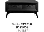 Porta Tv Rtv Credenza Bassa Tavolo Soggiorno Moderno Legno Nero Design